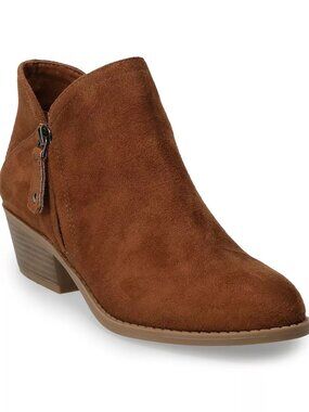 NWT Gorgeous Tan Ankle Boots Block Heel Booties | Size 9 👢✨NEW